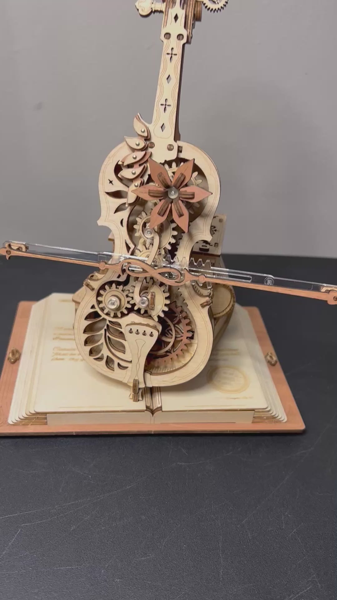 DIY Puuzzle | Magic Cello Mechanical Music Box 3D Wooden Puzzle Video Review Thumbnail
