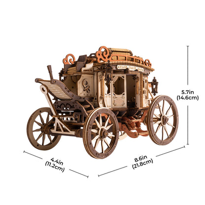 DIY Puuzzle | Victorian Stagecoach Musical Mechanical Kit