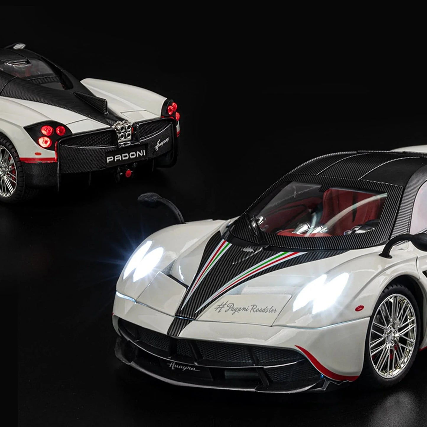 1:18 Pagani Huayra Toy Model Car Diecast Alloy Sport Cars - High precision restoration of details - Boy's birthday gift