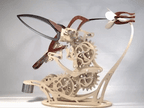 DIY Puuzzle | Kinetic Hummingbird Sculpture - 3D Wooden Mechanical Puzzle Kit