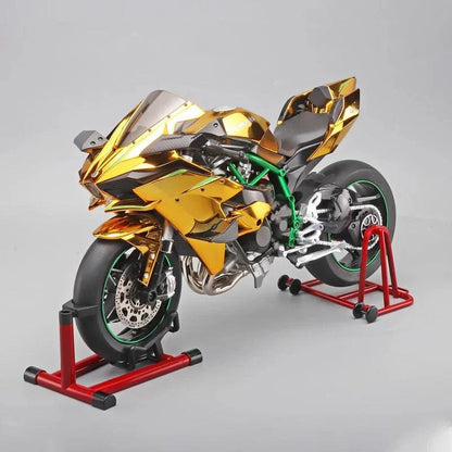 Premium Ninja H2R RC superbike model with realistic sound and smoke effects Yellow