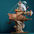 Steampunk Fantasy Spaceship Wooden Puzzle Model Kit For Gift - DIY Puuzzle