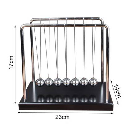 Newton's Cradle physics pendulum desk toy with steel balls demonstrating momentum and energy laws