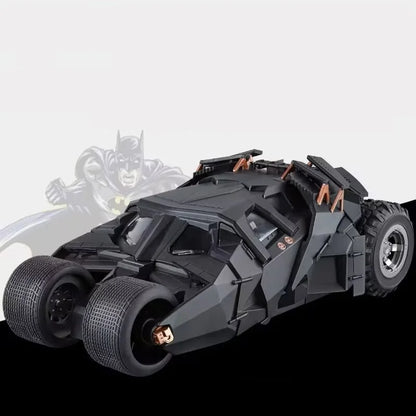High-quality 1:18 scale Batmobile replica model with authentic movie details, LED lighting, and interactive features for collectors