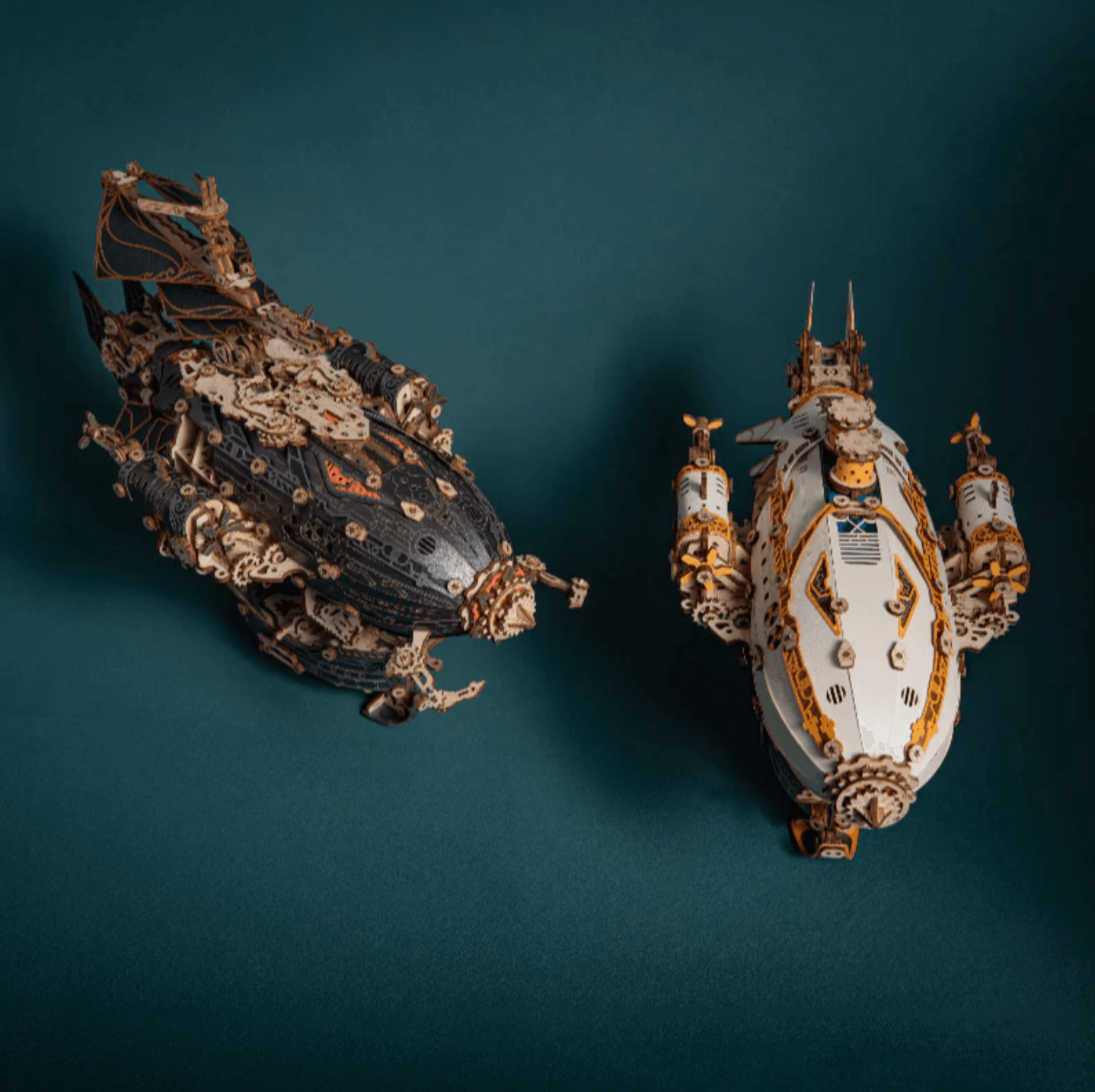 DIY Puuzzle™ | Steampunk Navigator Airship 3D Wooden Puzzle Kit - DIY Puuzzle