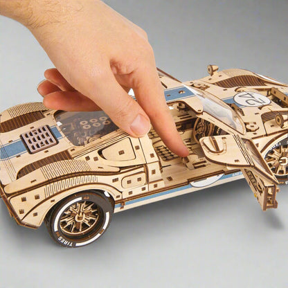 DIY Puuzzle UGT-24 Endurance Racer wooden model kit with detailed race car design