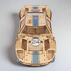 DIY Puuzzle UGT-24 Endurance Racer wooden model kit with detailed race car design