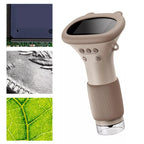 1000X digital microscope for coin, stamp and PCB inspection plus biology and geology exploration, Beige
