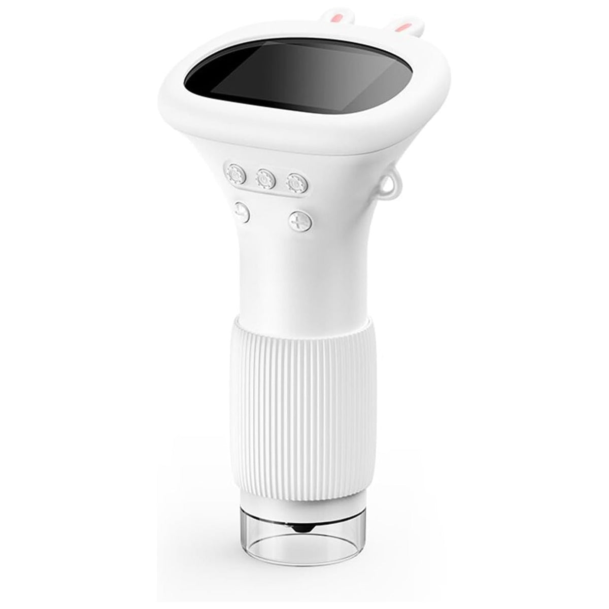 Digital microscope for kids and students with a handheld screen for hands-on STEM science learning, White