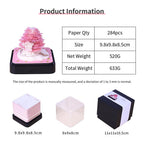 Tear-away note pad building a street alley paper sculpture, the Alley calendar design with a touch LED base and date pages