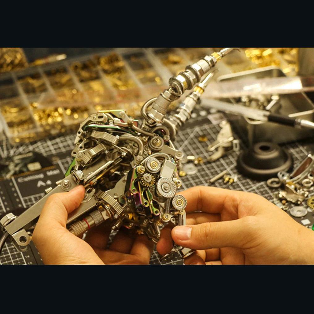 Building a mechanical bull from precision cut brass and metal parts, a glue free 1087 piece model kit project for hobbyists Gold