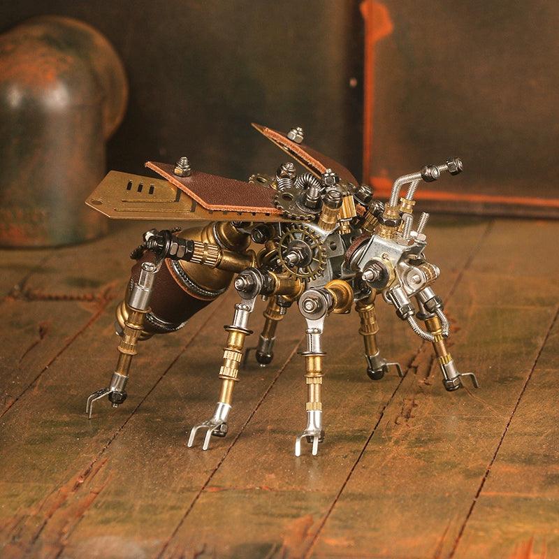 Standalone metal termite insect model as desk and shelf decor, a 295 piece stainless steel puzzle for adult builders Only Termite