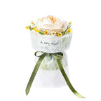 White camellia flower model kit with lily of the valley accents, a hands-on botanical craft for teens and adults AF021 AF023