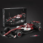 Alfa Romeo F1 Team ORLEN C42 snap together brick kit with its boxed set, a glue free 1:8 with 1868 pcs race car model