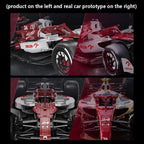 Alfa Romeo ORLEN C42 brick race car matching the real Formula 1 prototype, an accurate 1:8 with 1868 pcs scale model