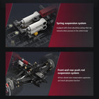ORLEN C42 Formula 1 kit with spring shocks and front and rear pushrod suspension, a working 1:8 with 1868 pcs model