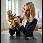 infinity gauntlet brick model marvel avengers display collectible lego compatible fan gift adult build -- infinity Gauntlet - Gold