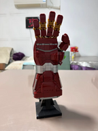 iron man nano gauntlet brick build marvel avengers home display collectible lego compatible fan gift -- Nano Gauntlet - Red