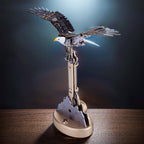 Patriotic bald eagle metal model kit as a display gift for veterans, military families and wildlife enthusiasts