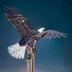 3D metal eagle building kit assembled with included tools and no glue, a mechanical model project for adult builders