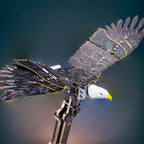 All ages bald eagle 3D metal model kit for family building and STEM gifts, a mechanical eagle for engineering fans