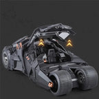 Movie replica Batmobile model in diecast metal with 360 degree steering and LED lighting for display collectors 1995 2 Tail version.