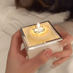 Teddy bear ring box with a clear top window, a cute keepsake jewelry holder for engagement and wedding rings