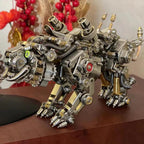 Assembled Bengal tiger metal model as a warm shelf accent, a mechanical stainless steel kit and gift for collectors Original Version