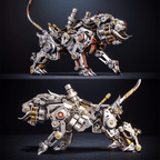 Glue-free 3D metal tiger puzzle with laser-cut steel parts, a mechanical building kit for teen and adult hobbyists Original Version