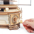 Turn the hand crank to spin all eight planets on this wooden orrery, a no batteries 3D astronomy learning model Deluxe Wooden Orbital Precision Wooden Classic