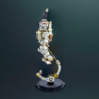 Aerospace themed metal rabbit with high grade alloy parts, a 500 piece cyberpunk build for hobbyists and collectors Without Base