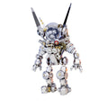 500 piece stainless steel astronaut rabbit shown without the base, a mechanical cyberpunk space model for a shelf Without Base