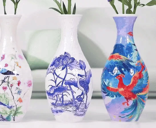 DIY Puuzzle | Creative 3D Puzzle Flower Vase 