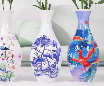 DIY Puuzzle | Creative 3D Puzzle Flower Vase 