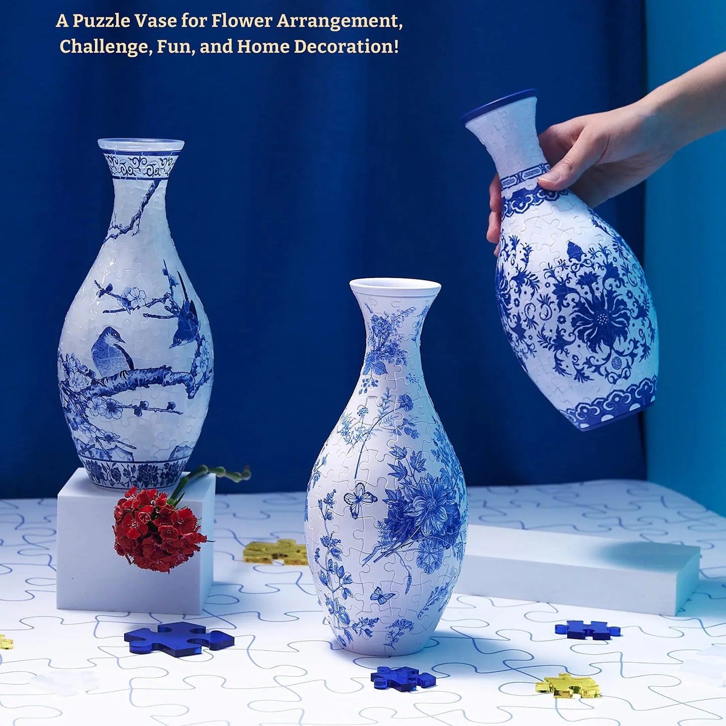 DIY Puuzzle | Creative 3D Puzzle Flower Vase