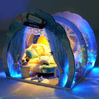1:24 scale underwater dollhouse diorama you assemble into an ocean themed room box for a shelf or display cabinet