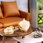 Detailed roombox miniature with realistic furniture and decor pieces for collectors who love intricate wooden models