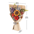 Craft a wooden flower bouquet standing about 44 cm tall, a lasting floral centerpiece and thoughtful anniversary gift Bouquet