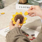 Assemble your own wooden sunflower from precision laser-cut pieces, a relaxing DIY flower craft kit for adults and teens Sunflower