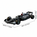 F1 Formula Racing 1:8 scale model car building set measuring 68cm long with 1724 pieces for adult builders and fans