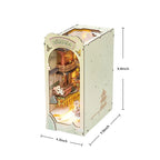 Compact sakura book nook standing about 9.8 inches tall, a Japanese bookshelf accent and gift for cherry blossom fans