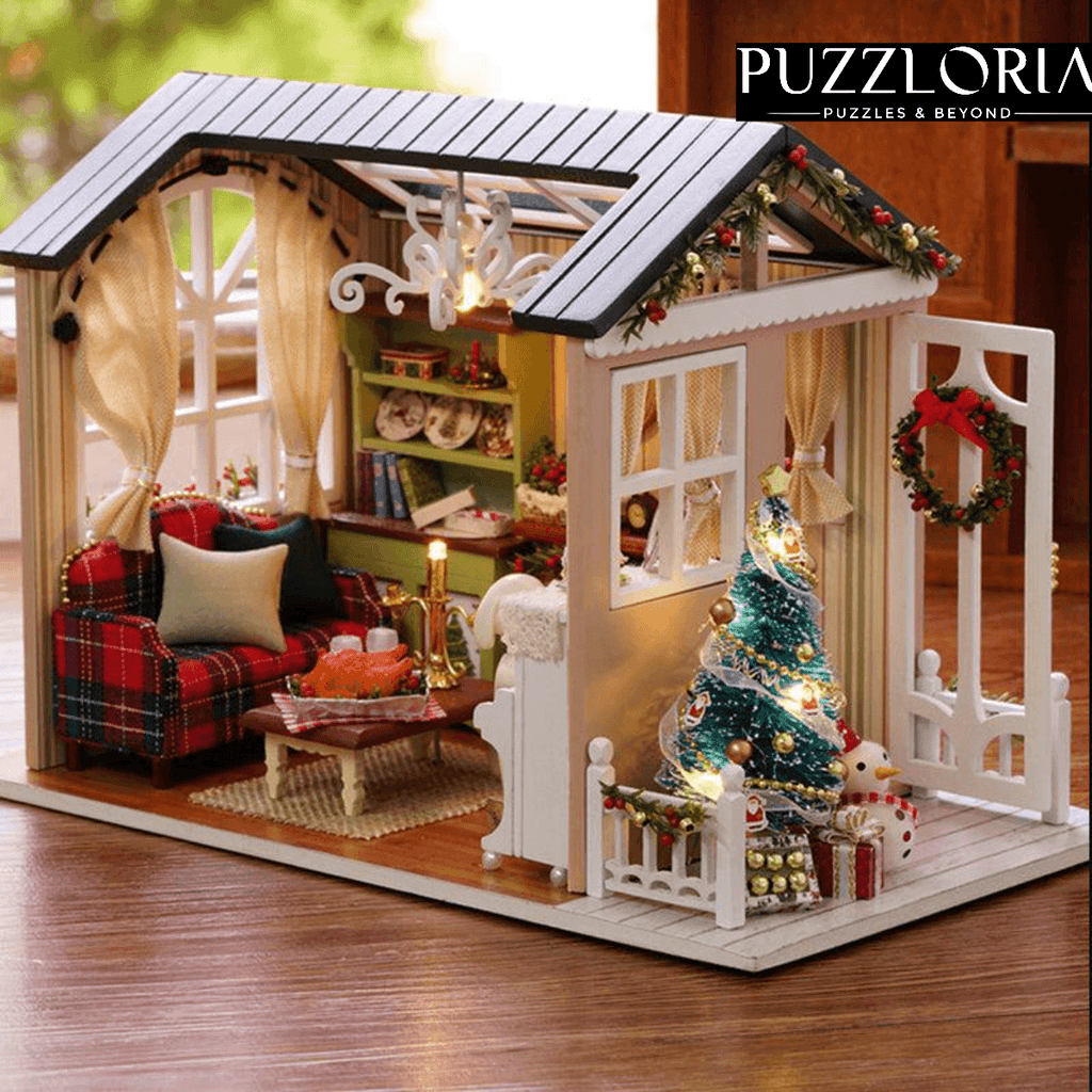 1:24 scale miniature building set for adult hobbyists who enjoy detailed seasonal model making and decor