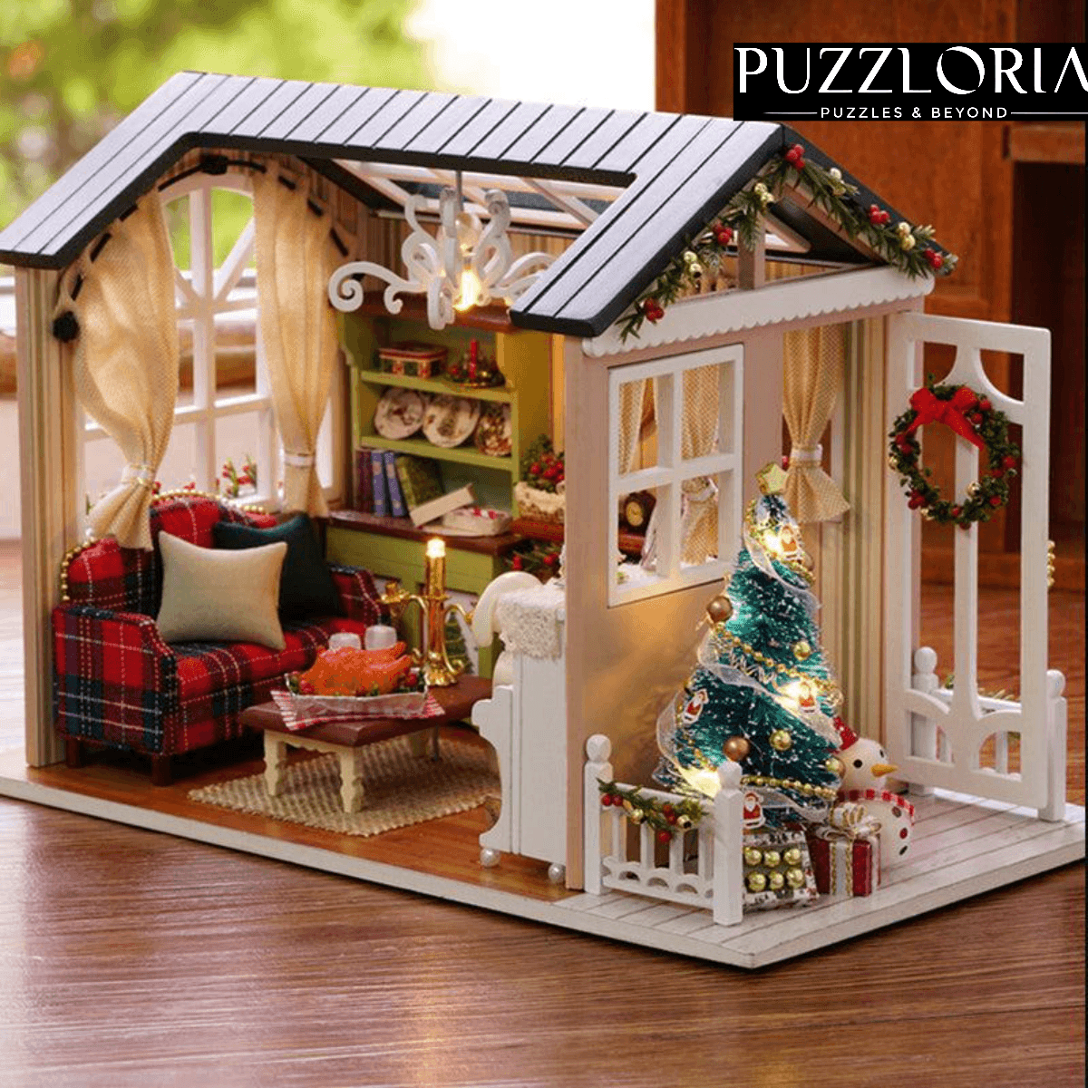 1:24 scale miniature building set for adult hobbyists who enjoy detailed seasonal model making and decor