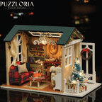 Handmade holiday gift for fans of miniature worlds, a festive mantel and shelf decoration to build at home