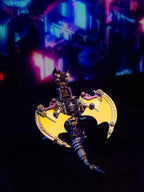 Colorful metal dragon model with wide bat wings, a mechanical 3d metal puzzle kit and a gift for dragon lovers Colorful