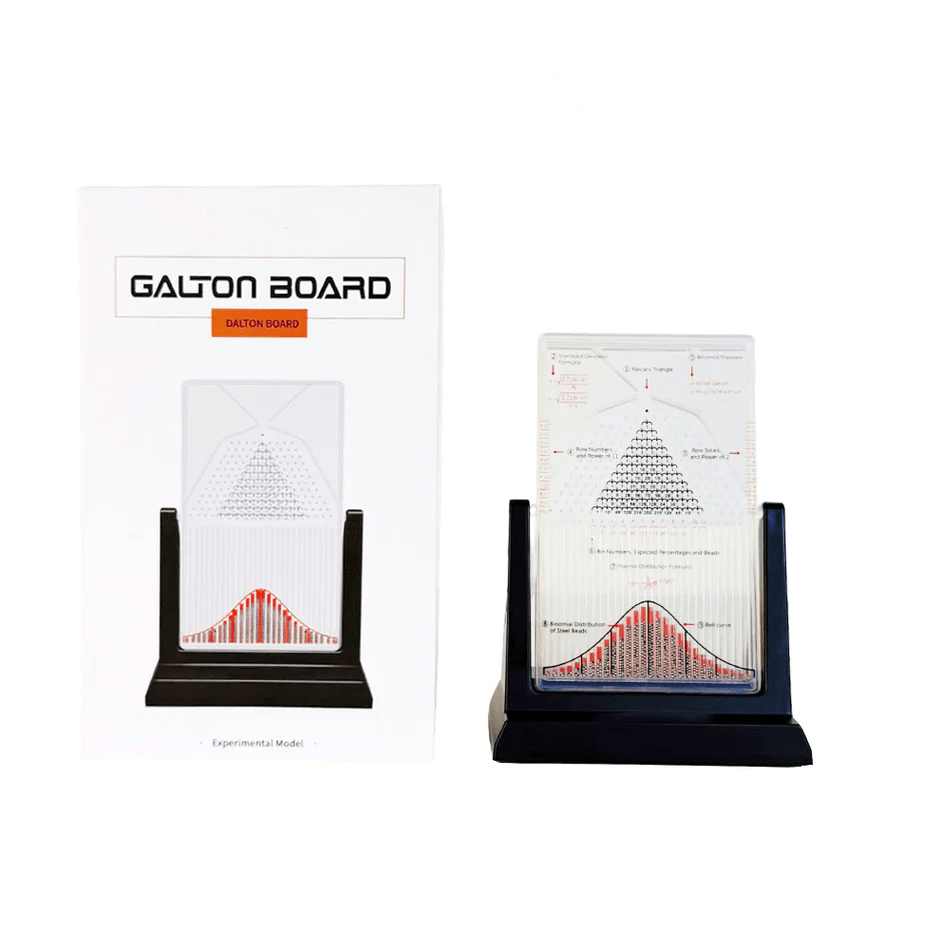 Galton board STEM desk toy gift for math teachers, statistics professors, data scientists and engineering students