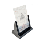 Bell curve display board with binomial theorem and normal distribution, a statistics desk piece for data science fans