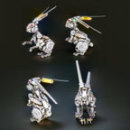 Steampunk animal metal puzzle that works as a STEM building project and a hands on gift for teens and adults Multicolored Primary