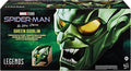 Marvel Legends Green Goblin premium roleplay helmet packaging box, officially licensed Hasbro Spider-Man collectible