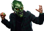 Spider-Man Green Goblin premium helmet for Marvel villain costume, MCU fan cosplay, comic con and Halloween dress-up